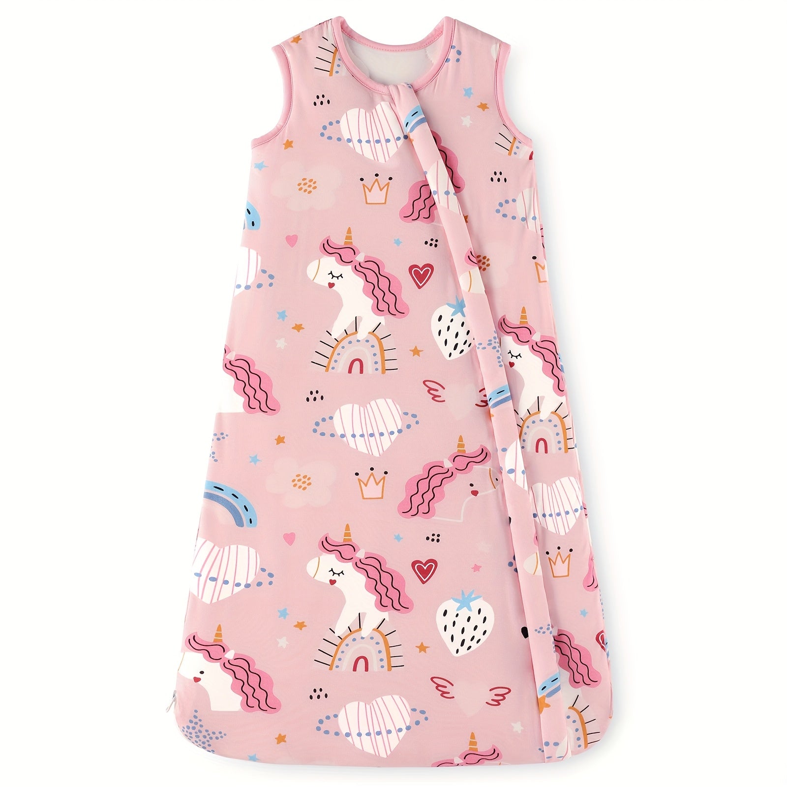 Yoofoss Rayon Made from Bamboo Baby Sleep Sack 6-12 Months 1.0 Tog Baby Wearable Blanket, Super Soft Infant Toddler Sleeping Sack 2-Way Zipper