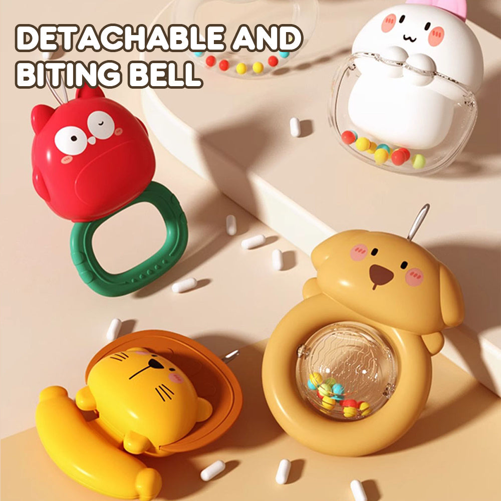 Baby Bear Music Crib Mobile Bed Bell with Projection Rattles Toys For New Born