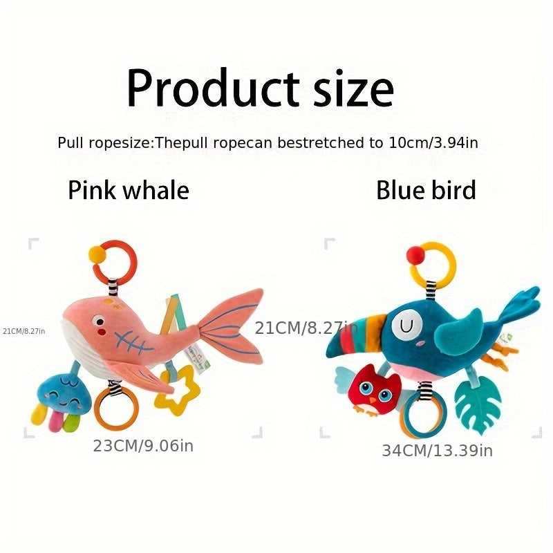 Baby Music Rattles, Eight-Tone Music Boxes, Stroller And Crib Hanging Toys, Gifts for Babies, Birthday, Holiday, And New Year Presents