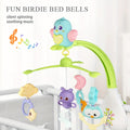 Infant\u002FNewborn Bird Bed Bell Toy, Joyful Creates Good Mood, Silent Rotation, Baby Educational Hanging Ornament, Easter, New Year, Children's Day, Mother's Day, Holiday Gift, The Best Present for Babies, High-Quality ABS Material, Gift Box Packaging