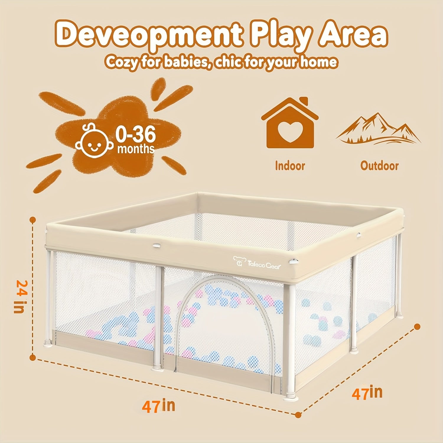 Infant and Toddler Playpen