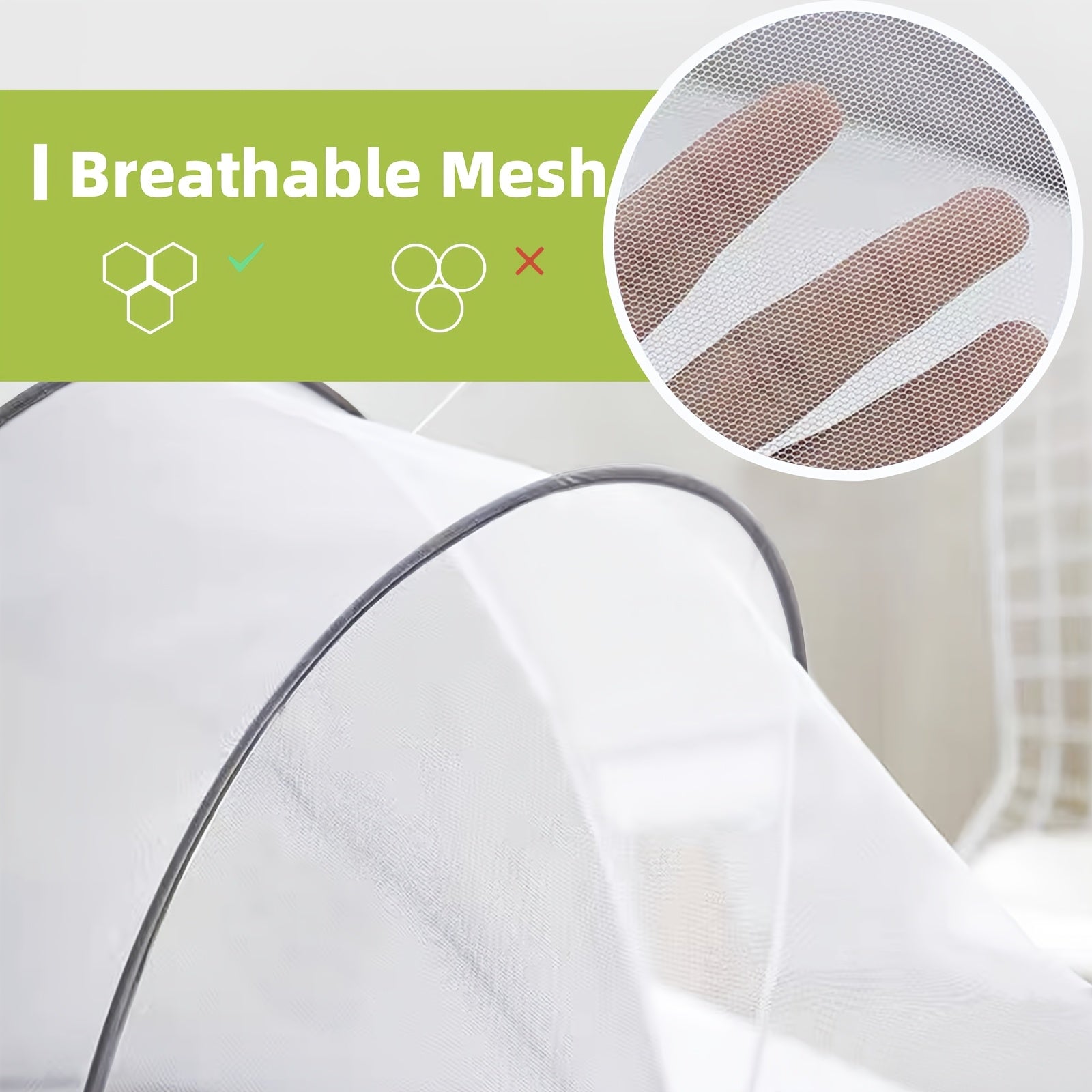 Portable Baby Travel Pod, Easy to Fold Baby Nest for Camping, Lightweight And Washable, Includes Mosquito Net And Sunshade Canopy, Travel Crib in Dark Gray