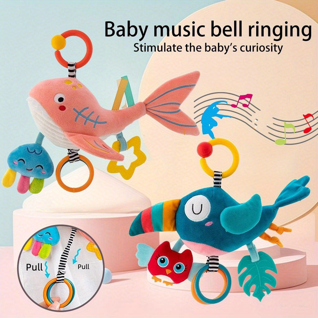 Baby Music Rattles, Eight-Tone Music Boxes, Stroller And Crib Hanging Toys, Gifts for Babies, Birthday, Holiday, And New Year Presents