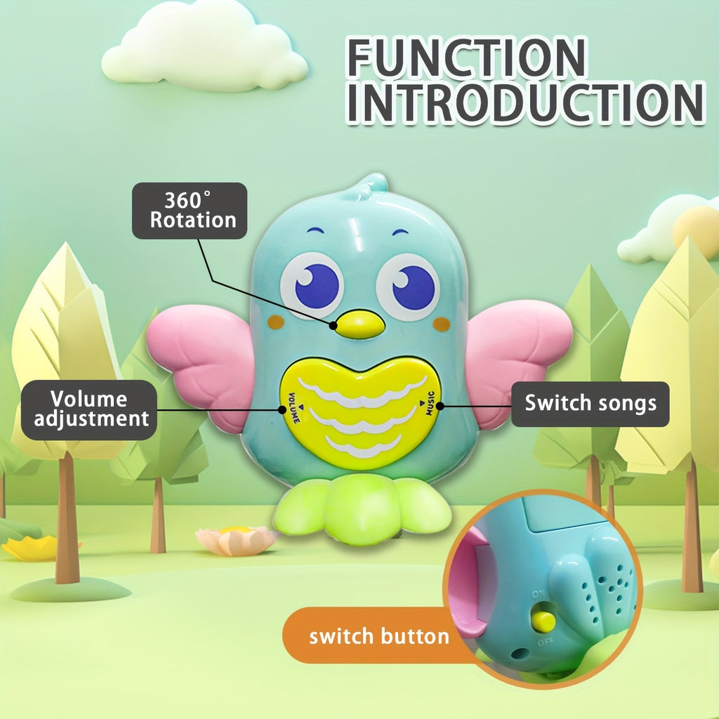 Infant\u002FNewborn Bird Bed Bell Toy, Joyful Creates Good Mood, Silent Rotation, Baby Educational Hanging Ornament, Easter, New Year, Children's Day, Mother's Day, Holiday Gift, The Best Present for Babies, High-Quality ABS Material, Gift Box Packaging