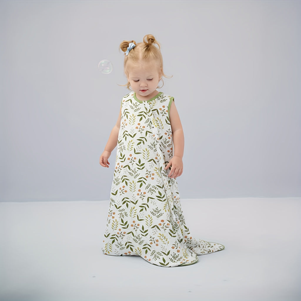 Yoofoss Rayon Made from Bamboo Baby Sleep Sack 6-12 Months 1.0 Tog Baby Wearable Blanket, Super Soft Infant Toddler Sleeping Sack 2-Way Zipper