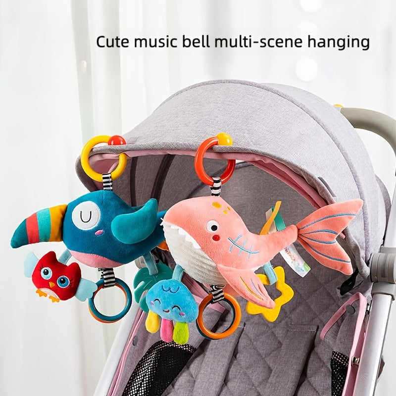 Baby Music Rattles, Eight-Tone Music Boxes, Stroller And Crib Hanging Toys, Gifts for Babies, Birthday, Holiday, And New Year Presents